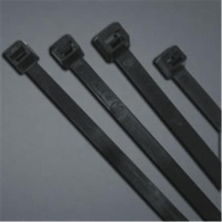Anchor Brand Cable Tie, 15 in L, 4 in Max Bundle Dia., Black, Nylon 6/6, 120 lb Strength 102-15120UVB